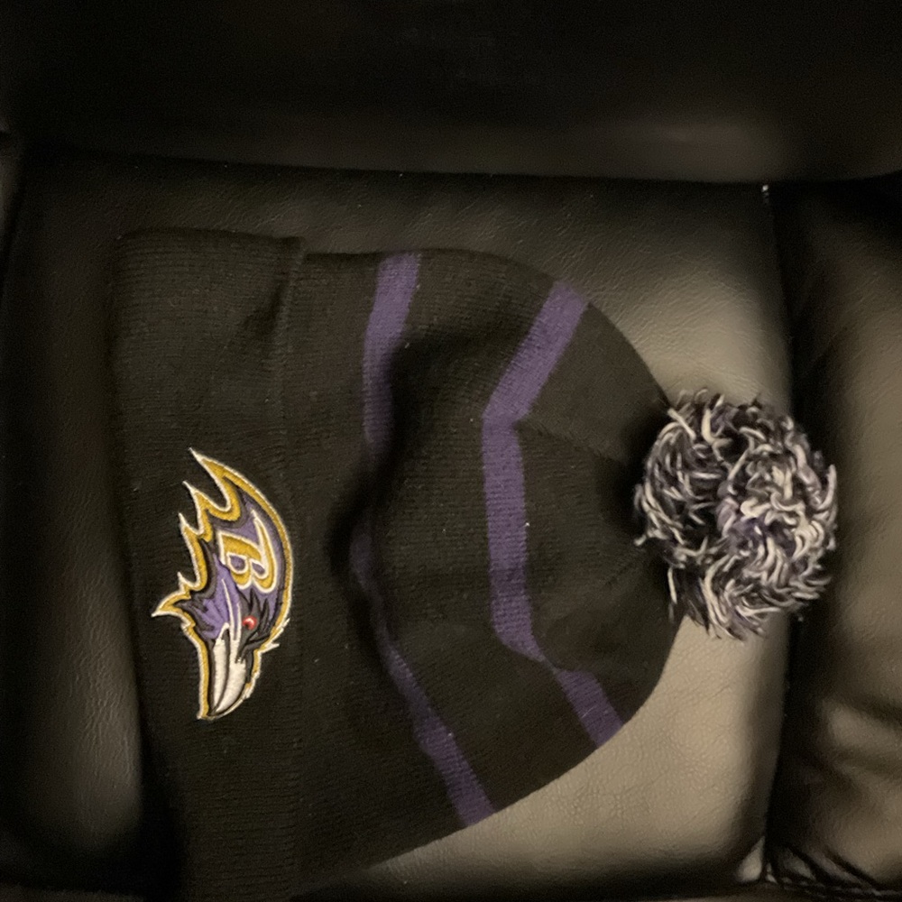 Baltimore ravens new era knit hat